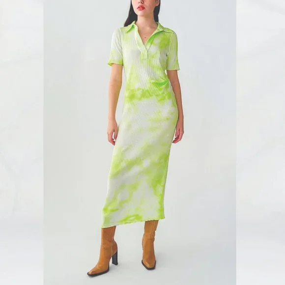 helmut lang green dress Helmut Lang // Ruched Slip Dress VSP Consignment